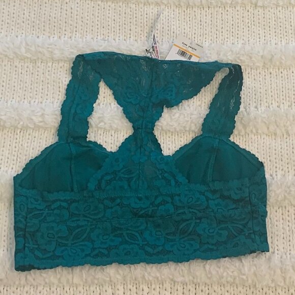 🔥🔥SALE🔥🔥Free People Galloon Green Lace Bralette NWT - Picture 5 of 5